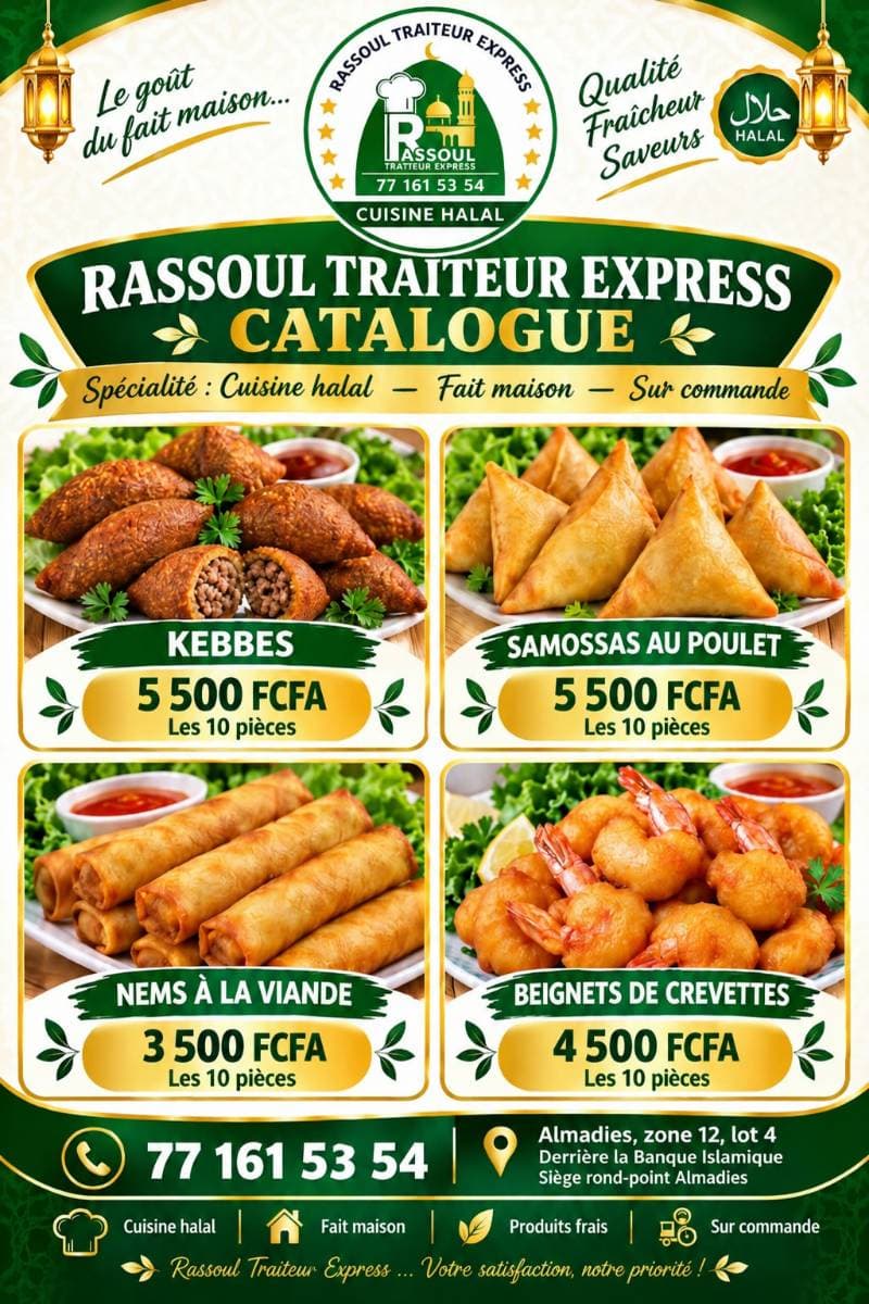 menu du jour