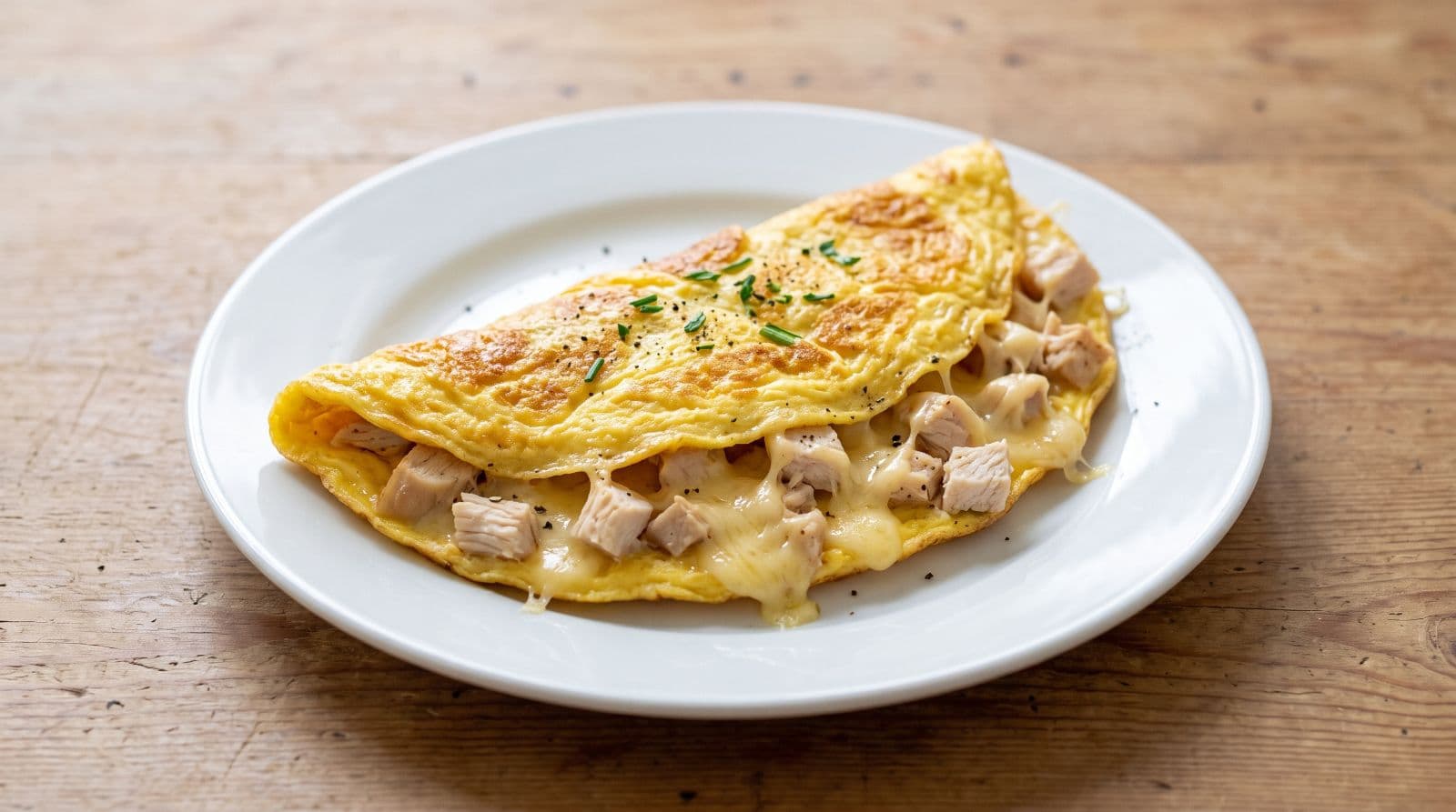 OMELETTE POULET FROMAGE
