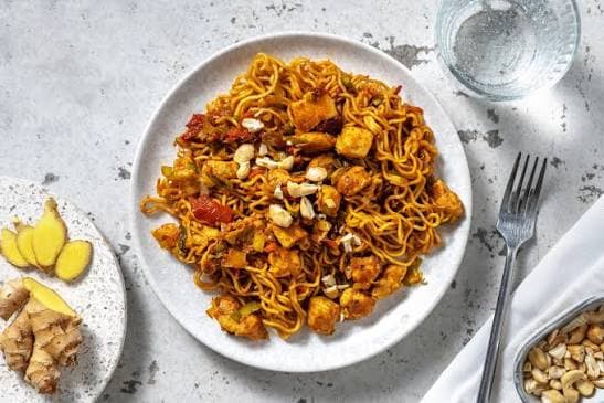 Wok au poulet épicé